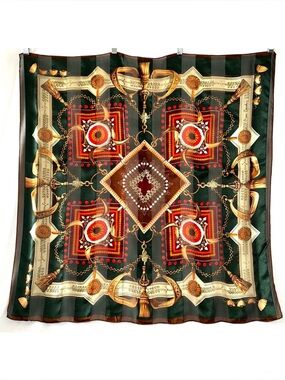 PIERRE CARDIN Equestrian Large Scarf GORGEOUS